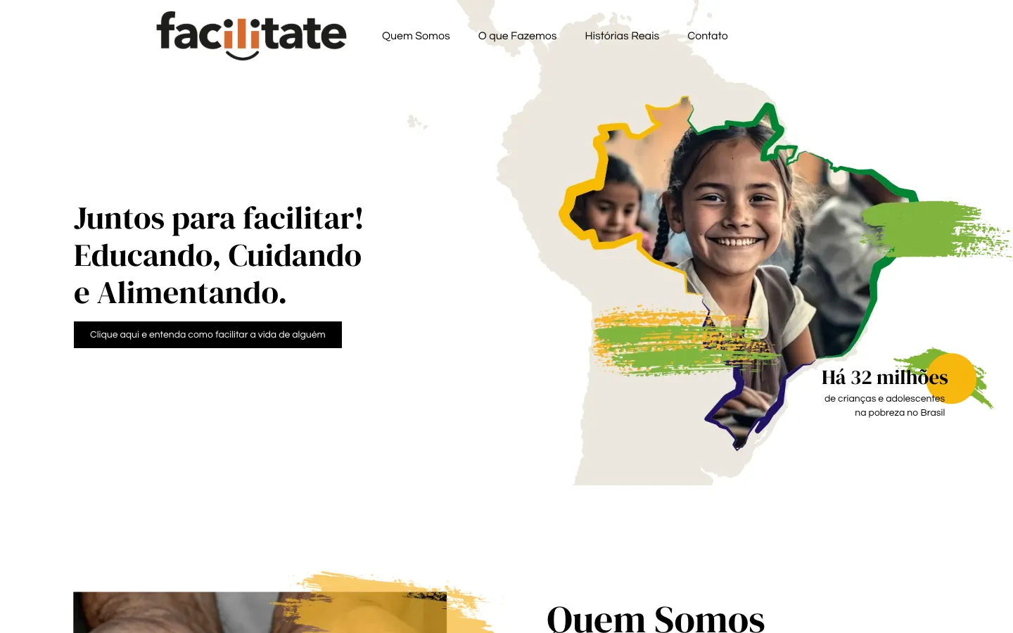 Uma landing que puxa para dentro